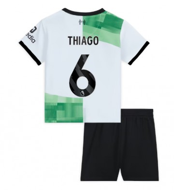 Liverpool Thiago Alcantara #6 Koszulka Wyjazdowych Dziecięca 2023-24 Krótki Rękaw (+ Krótkie spodenki)